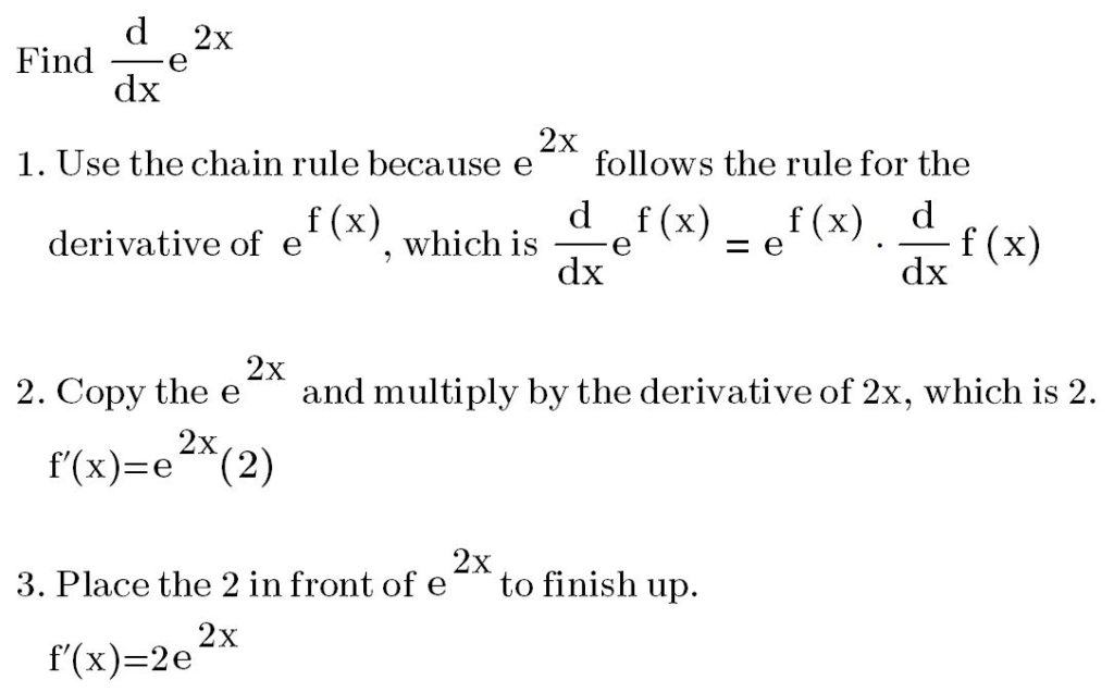 step-by-step-directions-for-finding-the-derivative-of-e-2x-calculus