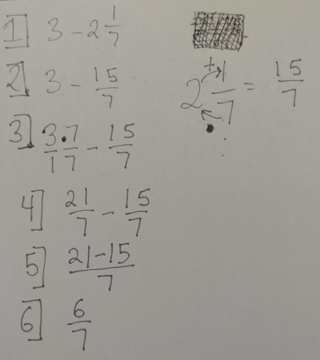 Subtracting A Mixed Number From A Whole Number Calculus Coaches