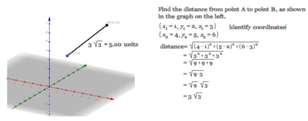 deriving the distance formula in three-dimensional space – Calculus Coaches